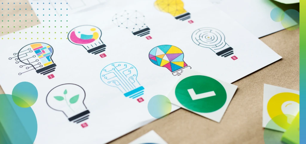 Multi design of light bulb for creative innovation.
