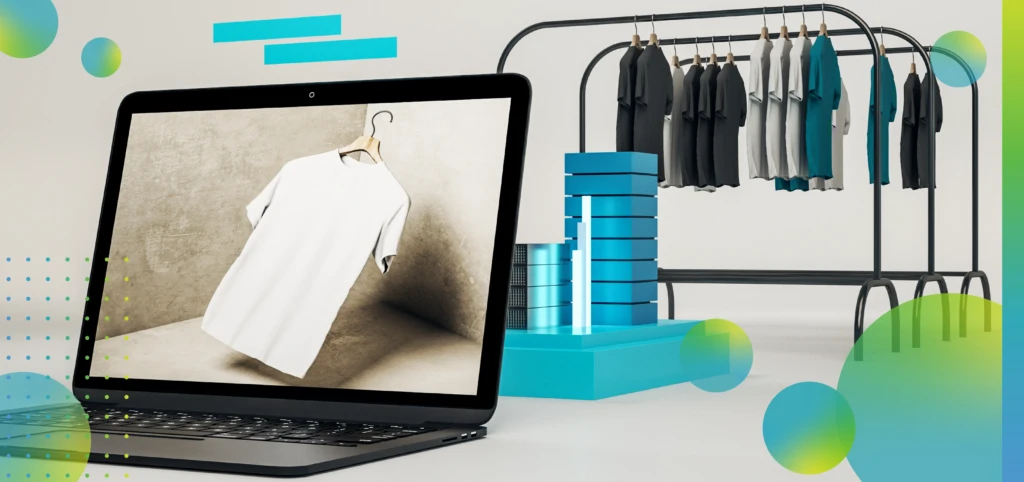 Man in Suit Looking at Online Clothing