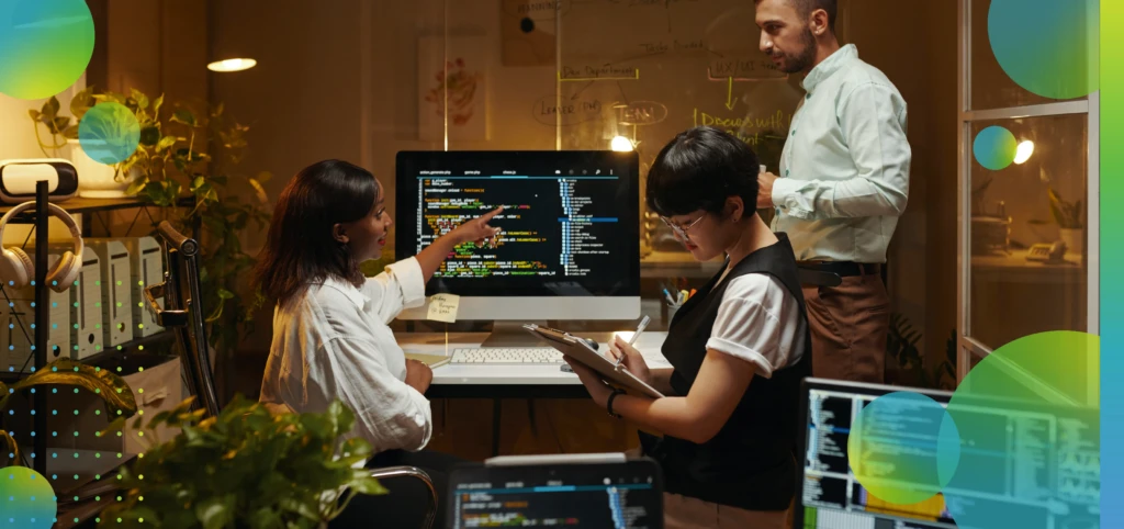 Collaboration in Modern Workplace During Evening Hours