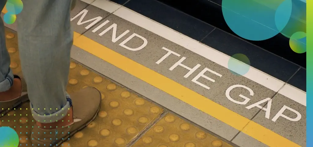 Mind the Gap at Urban Subway Station 